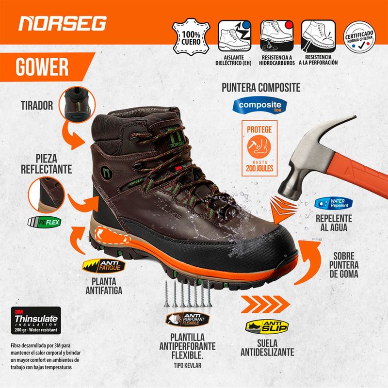 Zapato-de-Seguridad--Gower-Calzado-de-Seguridad-Hombre-Norseg