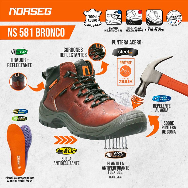 Zapato-de-seguridad--NS-581-BRONCO-Calzado-de-Seguridad-Hombre-Mujer-Norseg