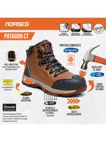 Zapato de Seguridad PATAGON Calzado de Seguridad Hombre Norseg