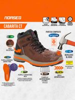 Zapato de Seguridad Cabarita CT Calzado de Seguridad Mujer Norseg