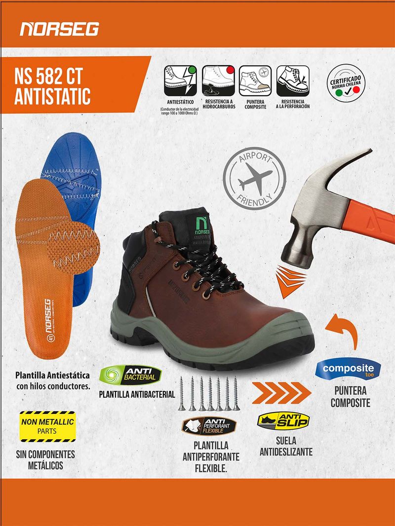 Zapato-Seguridad-NS-582-CT-ANTISTATIC-Hombre-Mujer-Norseg