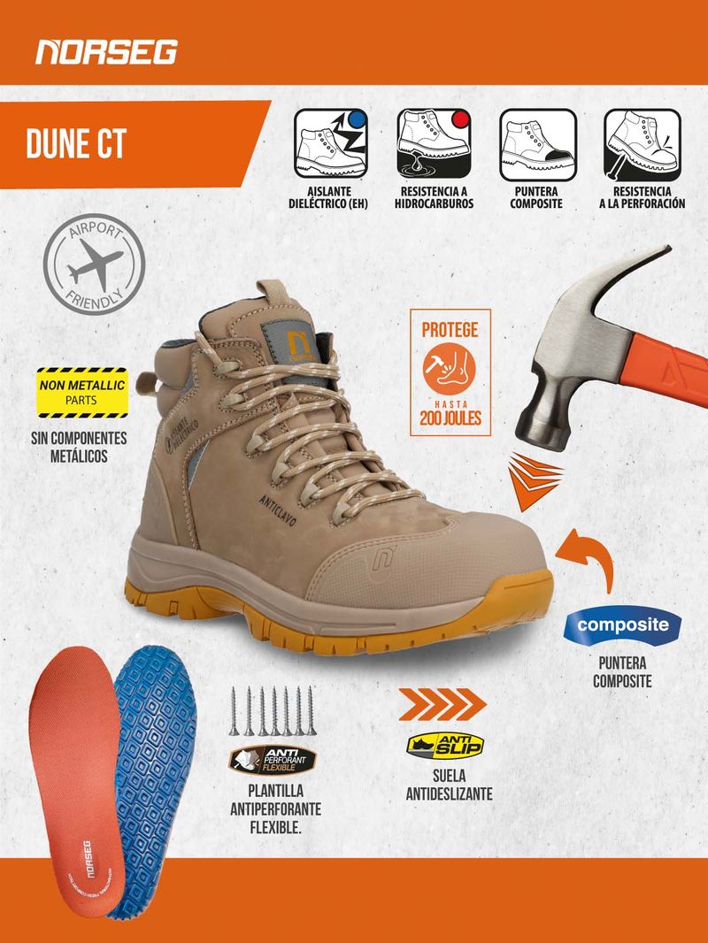 Zapato de seguridad Hombre Mujer DUNE CT Norseg