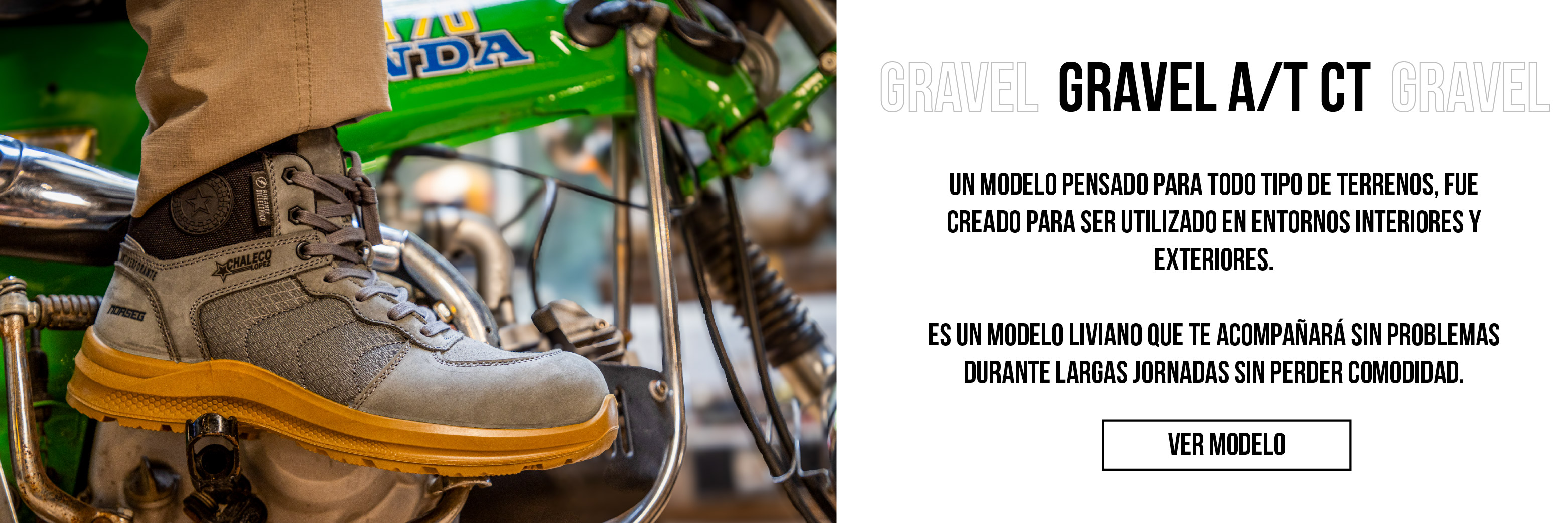 gravel a/t ct zapato de moto chaleco lopez